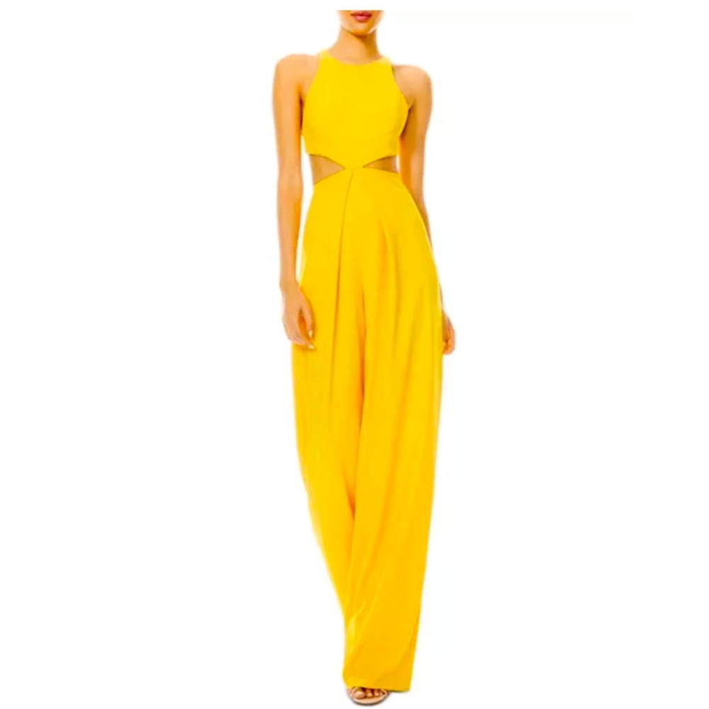 Alice + Olivia Cara Cutout Sleeveless Jumpsuit Pantsuit